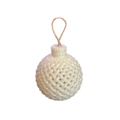 Knit Texture Bauble Ornament