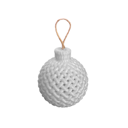 Knit Texture Bauble Ornament