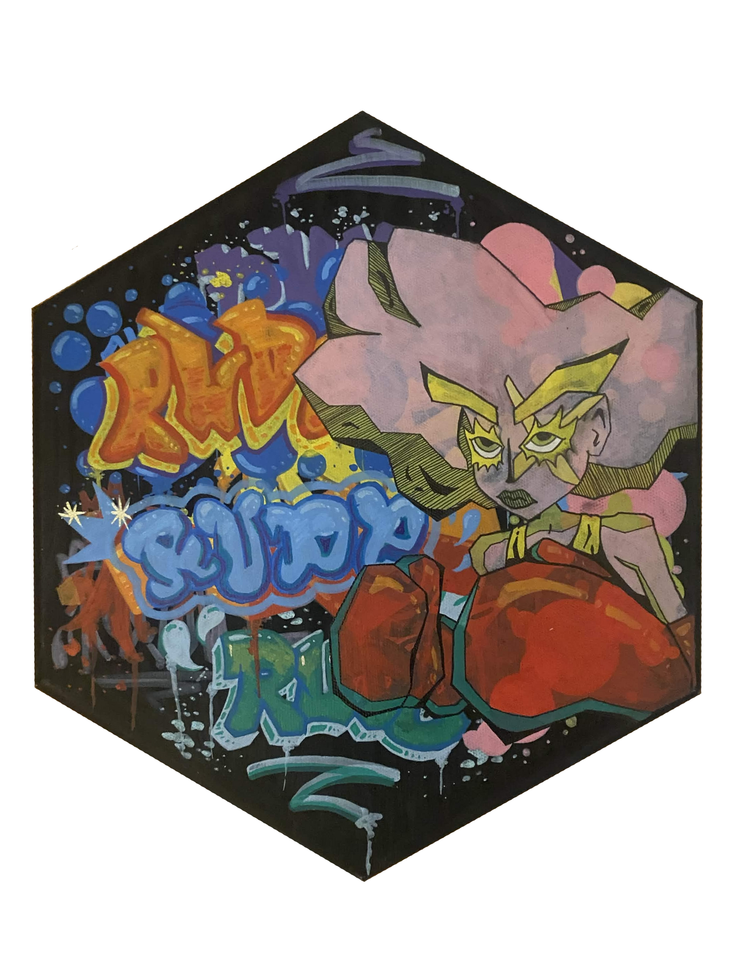 Graffiti Boxer Canvas Painting