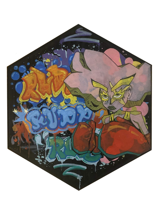 Graffiti Boxer Canvas Painting
