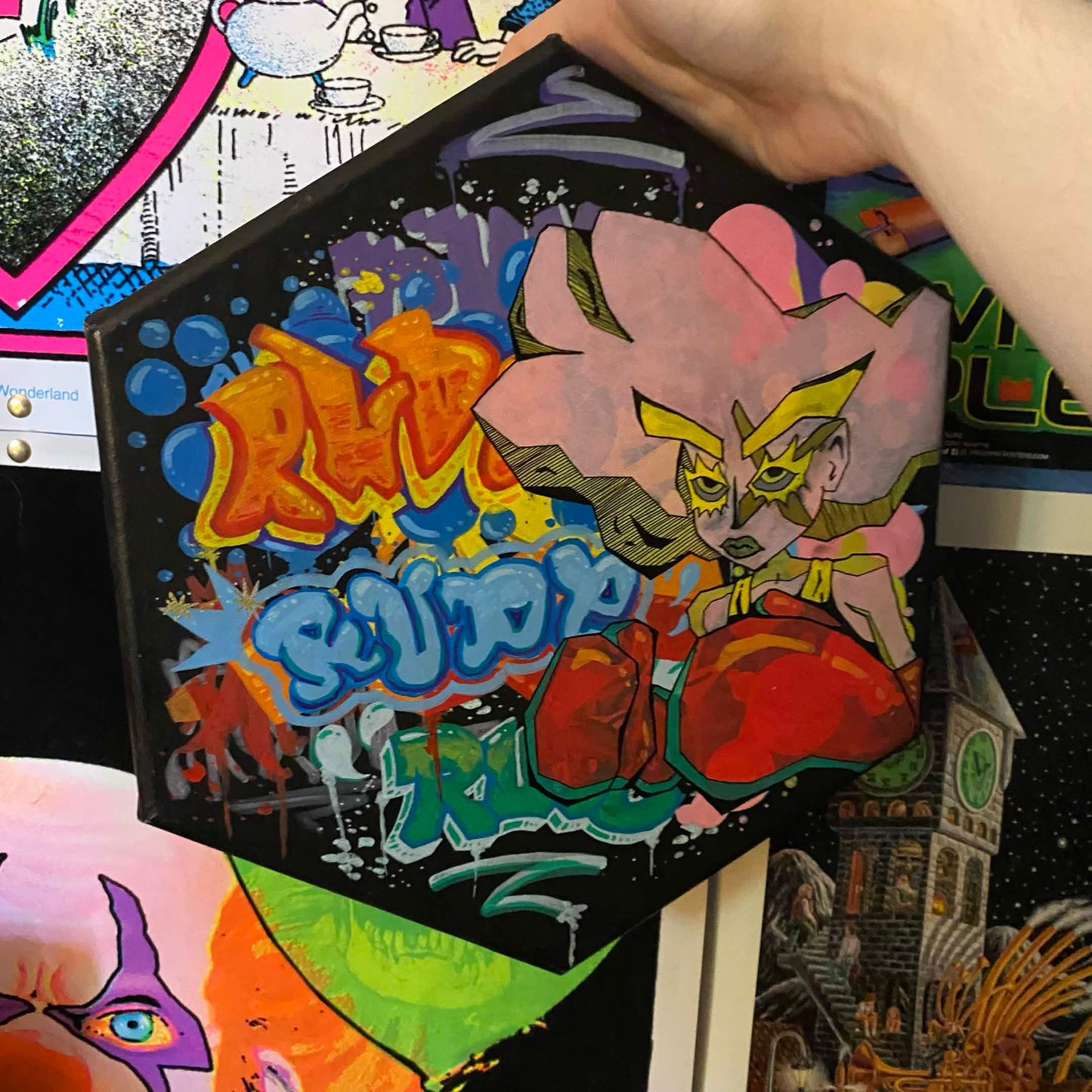Graffiti Boxer Canvas Painting