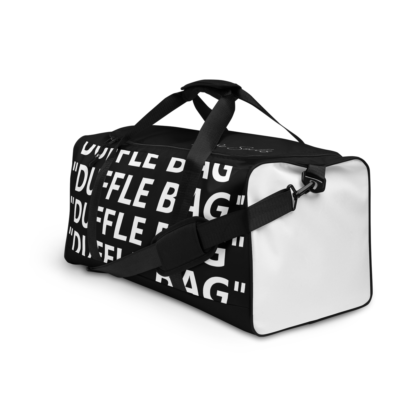 Black And White Duffle Bag