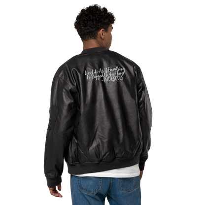 Live Life Faux Leather Jacket