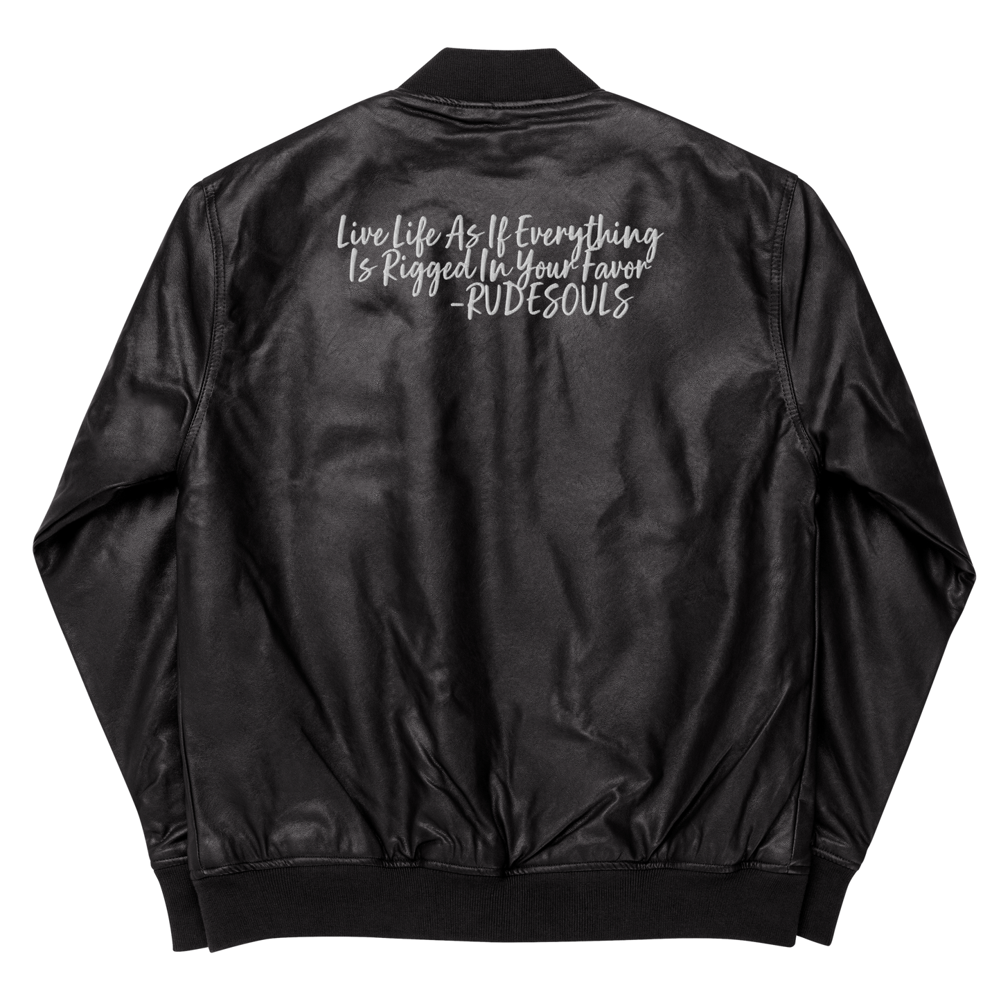 Live Life Faux Leather Jacket