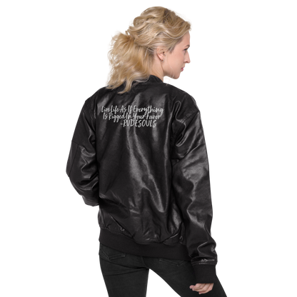 Live Life Faux Leather Jacket