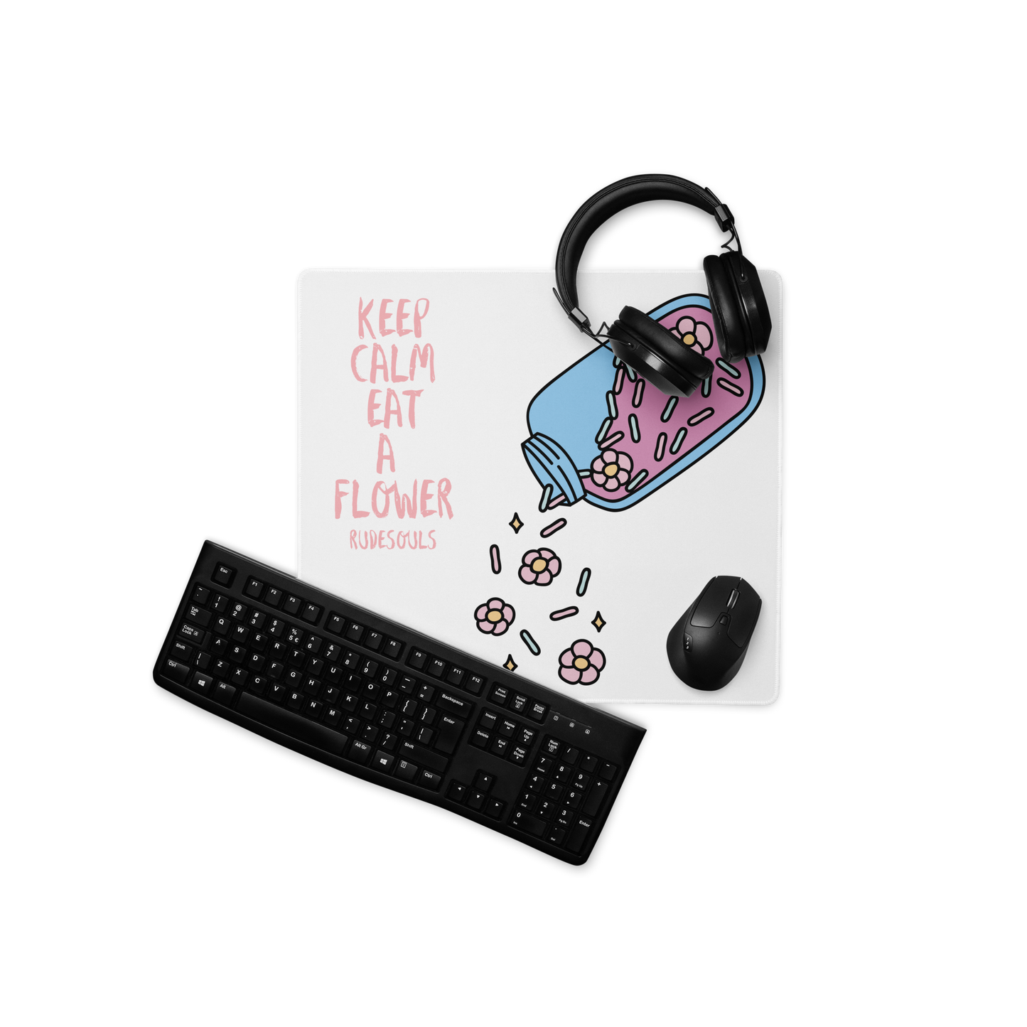 Eat A Flower Gaming Mouse Pad