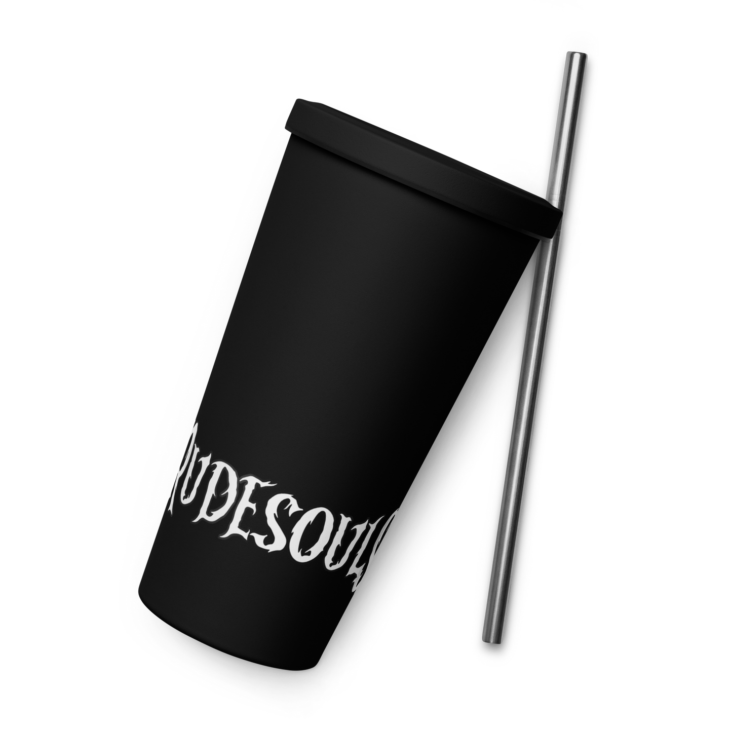 Rude Souls Insulated Tumbler With A Straw