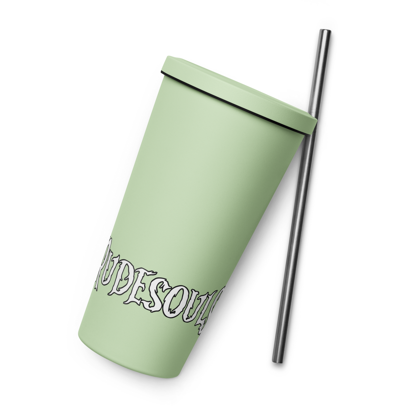 Rude Souls Insulated Tumbler With A Straw