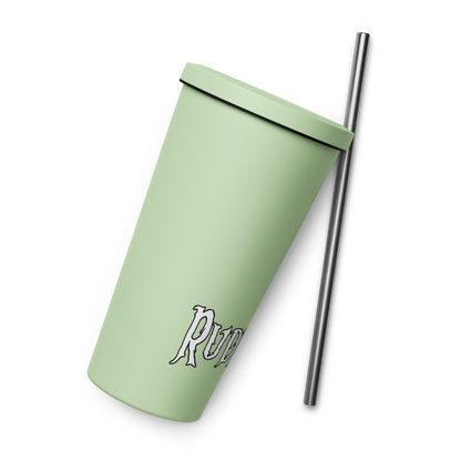 Rude Souls Insulated Tumbler With A Straw