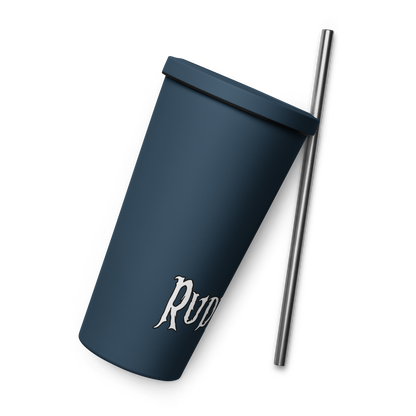 Rude Souls Insulated Tumbler With A Straw