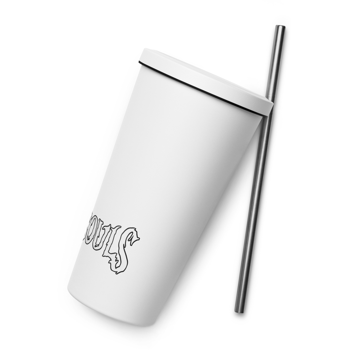 Rude Souls Insulated Tumbler With A Straw