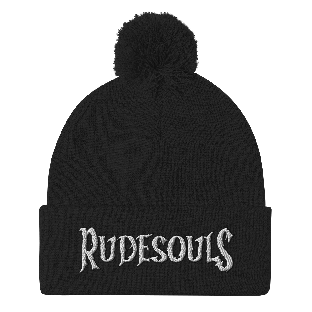 Rude Souls Pom-Pom Beanie