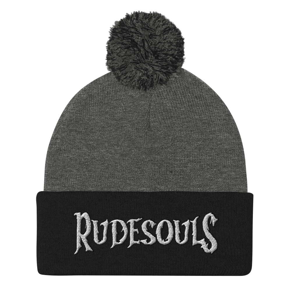 Rude Souls Pom-Pom Beanie