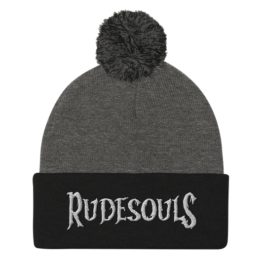 Rude Souls Pom-Pom Beanie