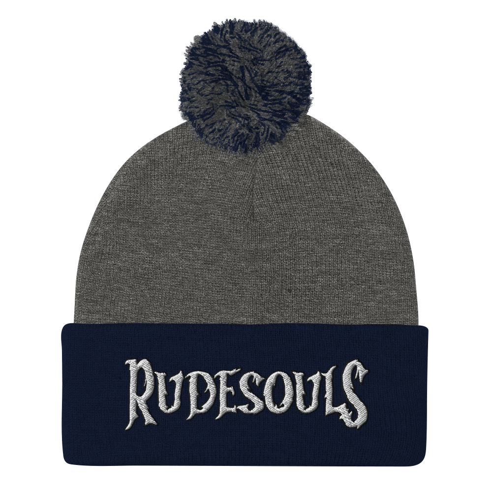 Rude Souls Pom-Pom Beanie