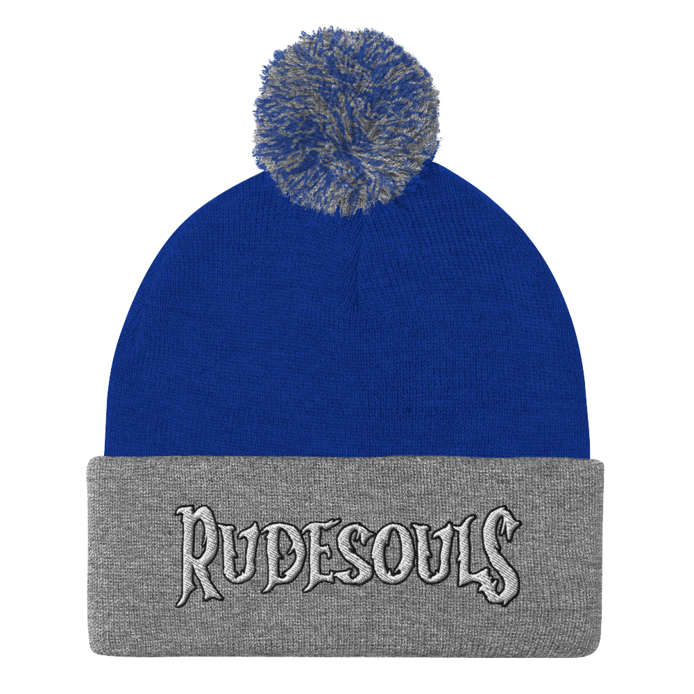 Rude Souls Pom-Pom Beanie