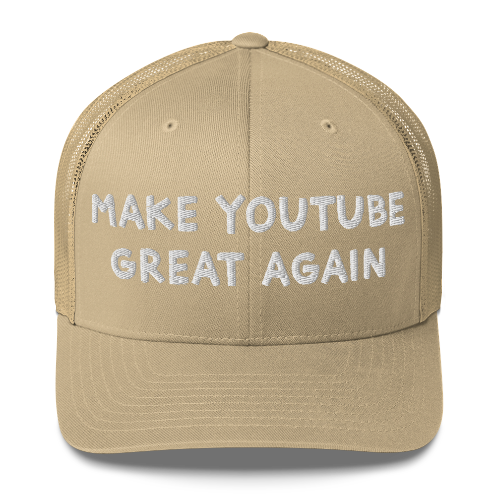 Make Youtube Great Again Trucker Cap