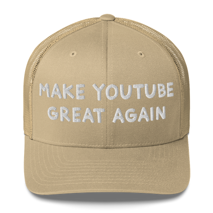 Make Youtube Great Again Trucker Cap