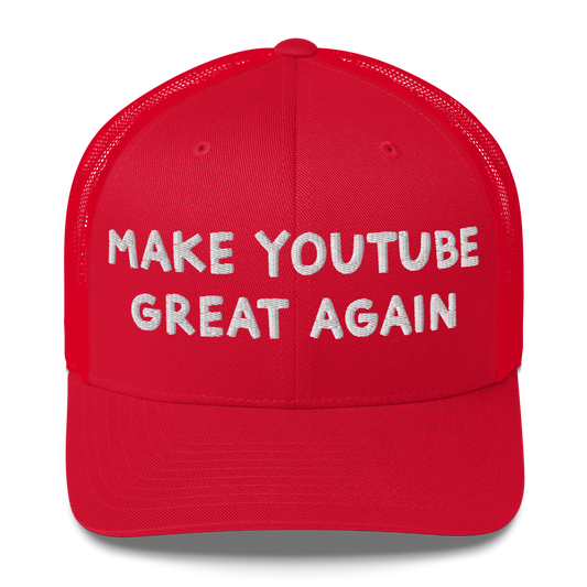 Make Youtube Great Again Trucker Cap