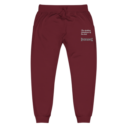 Rude Souls Embroidered Unisex Fleece Sweatpants