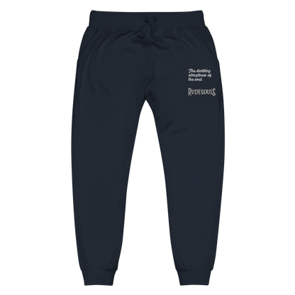 Rude Souls Embroidered Unisex Fleece Sweatpants