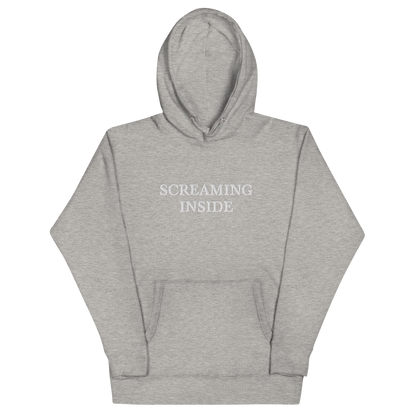 Screaming Inside Embroidered Hoodie