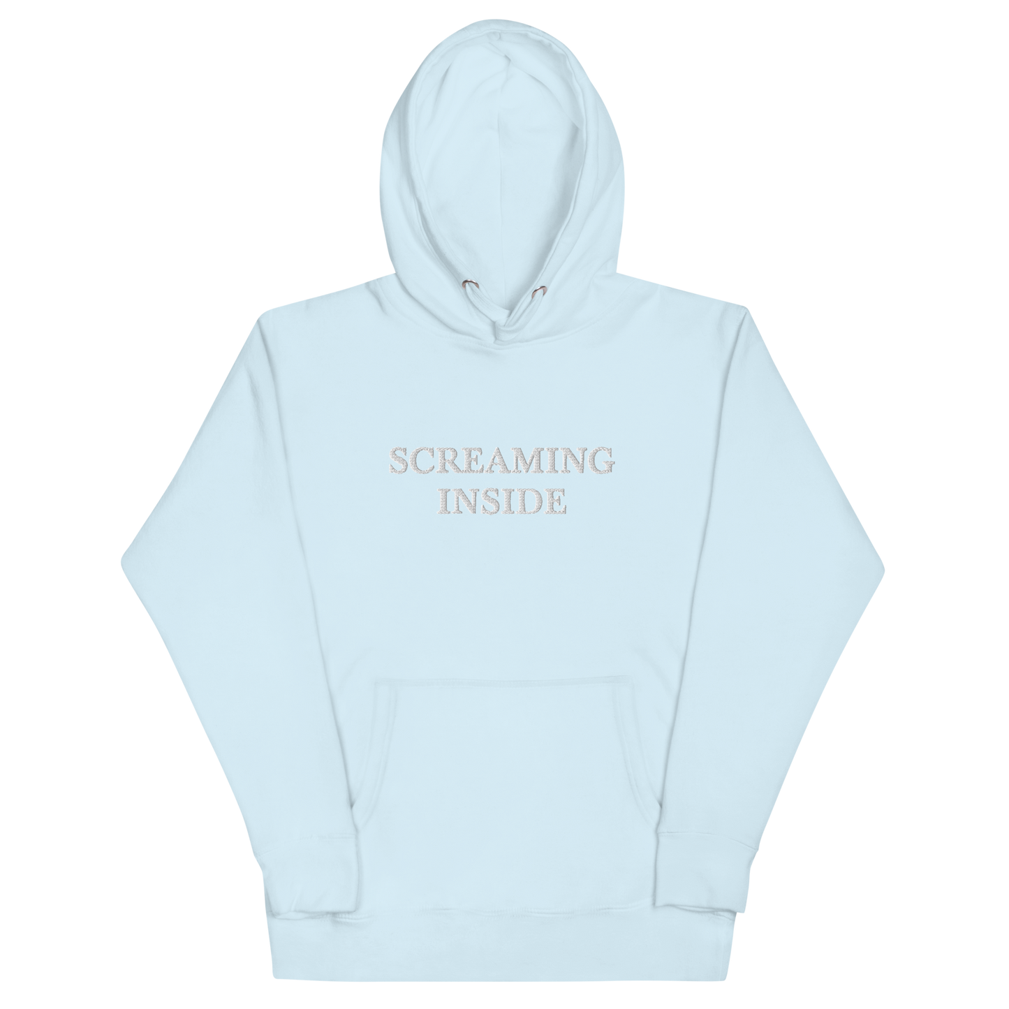 Screaming Inside Embroidered Hoodie