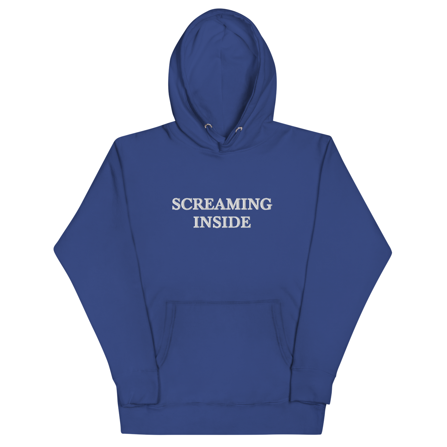 Screaming Inside Embroidered Hoodie