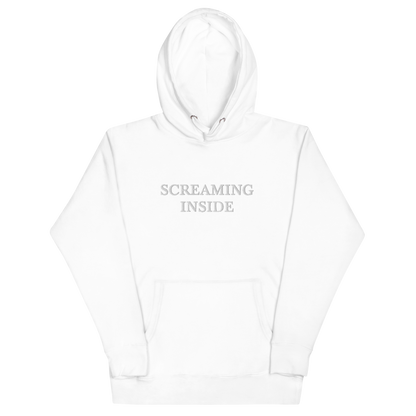 Screaming Inside Embroidered Hoodie